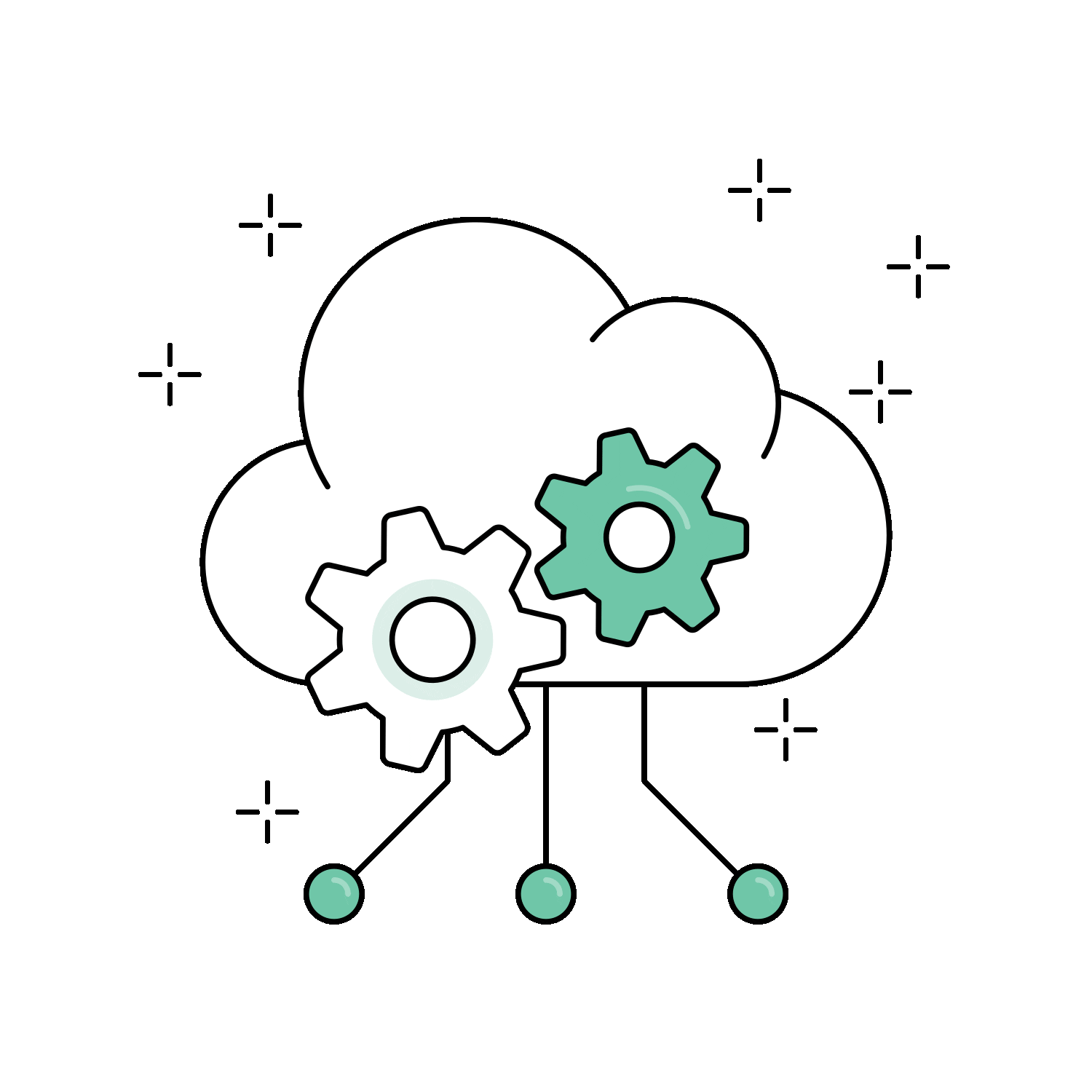 Cloud Development Animation